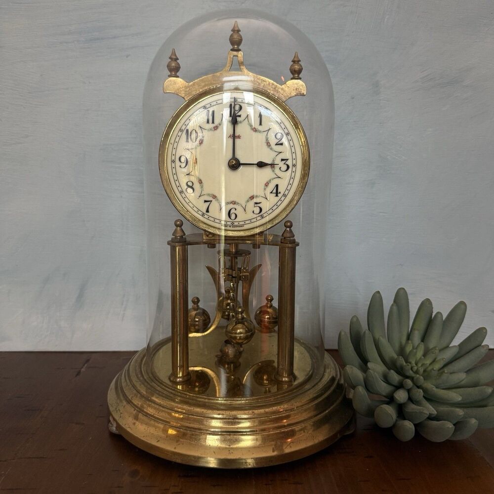 Vintage Kundo Anniversary Winding Clock West Germany | No Key Not Tested